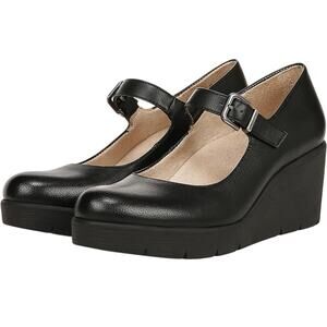 Soul Naturalizer Womens Adore Mary Jane Wedges US 10 Wide EU 41 Black NIB